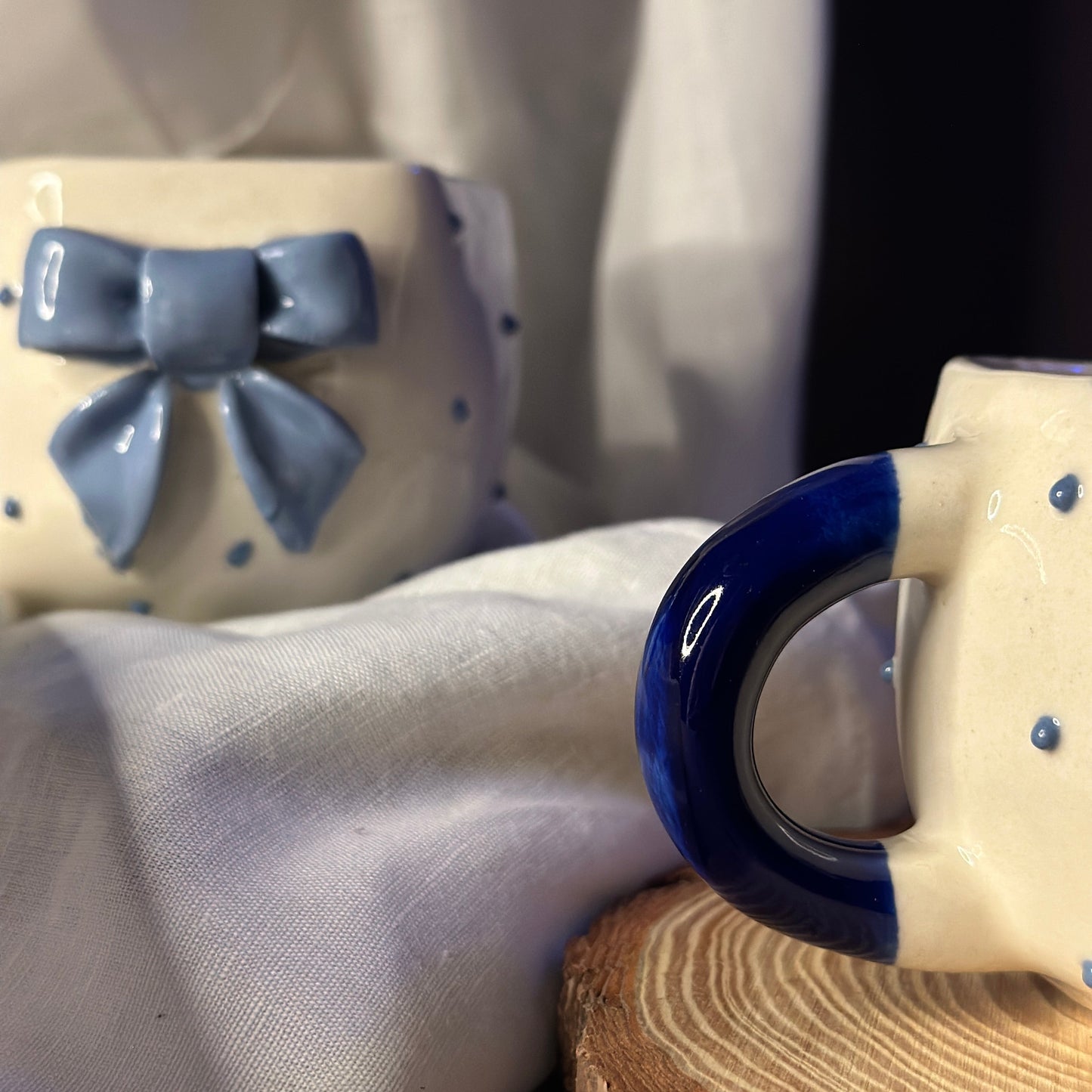 Blue Bow Mug