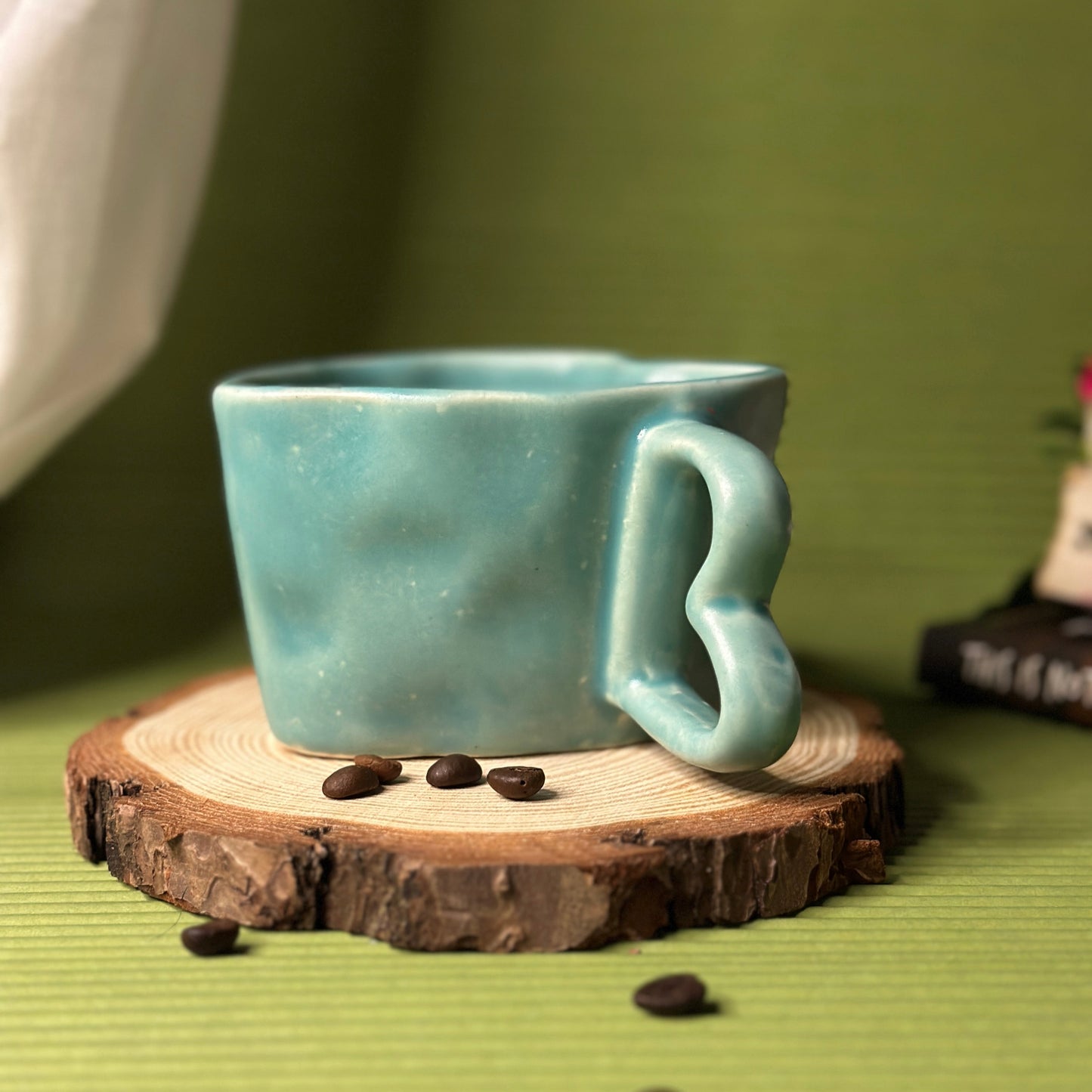Aqua Heart Mug