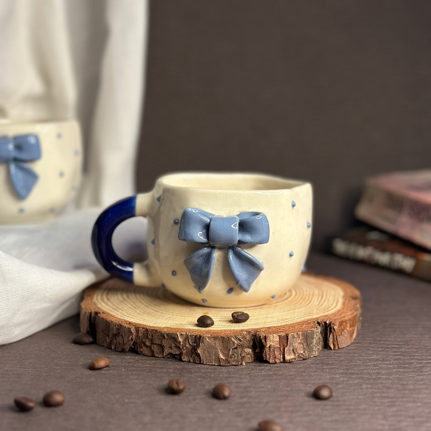 Blue Bow Mug