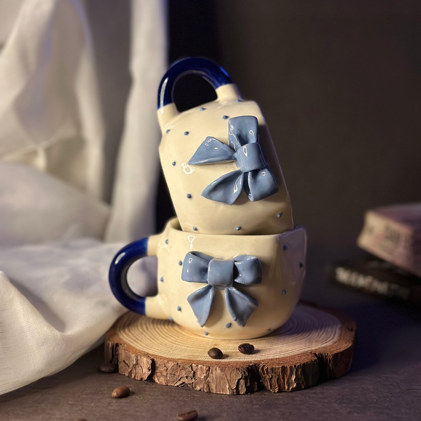 Blue Bow Mug