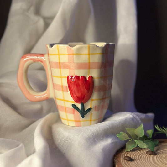 Pastel Tulip Ceramic Mug