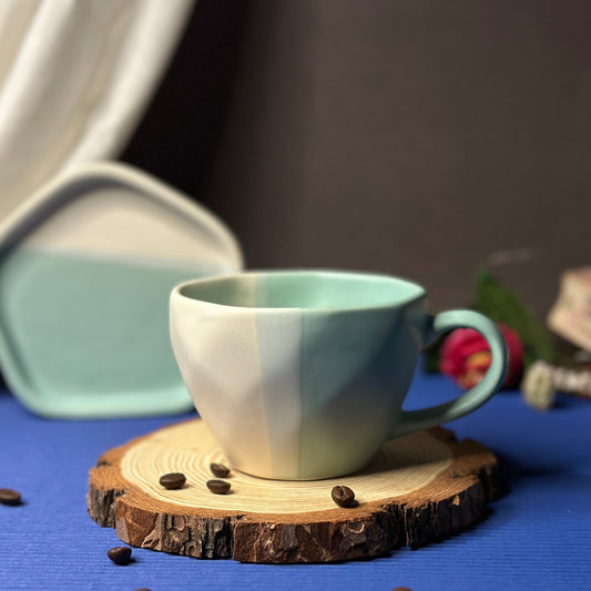 Mint Cup and Saucer Set