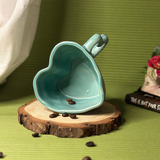 Aqua Heart Mug