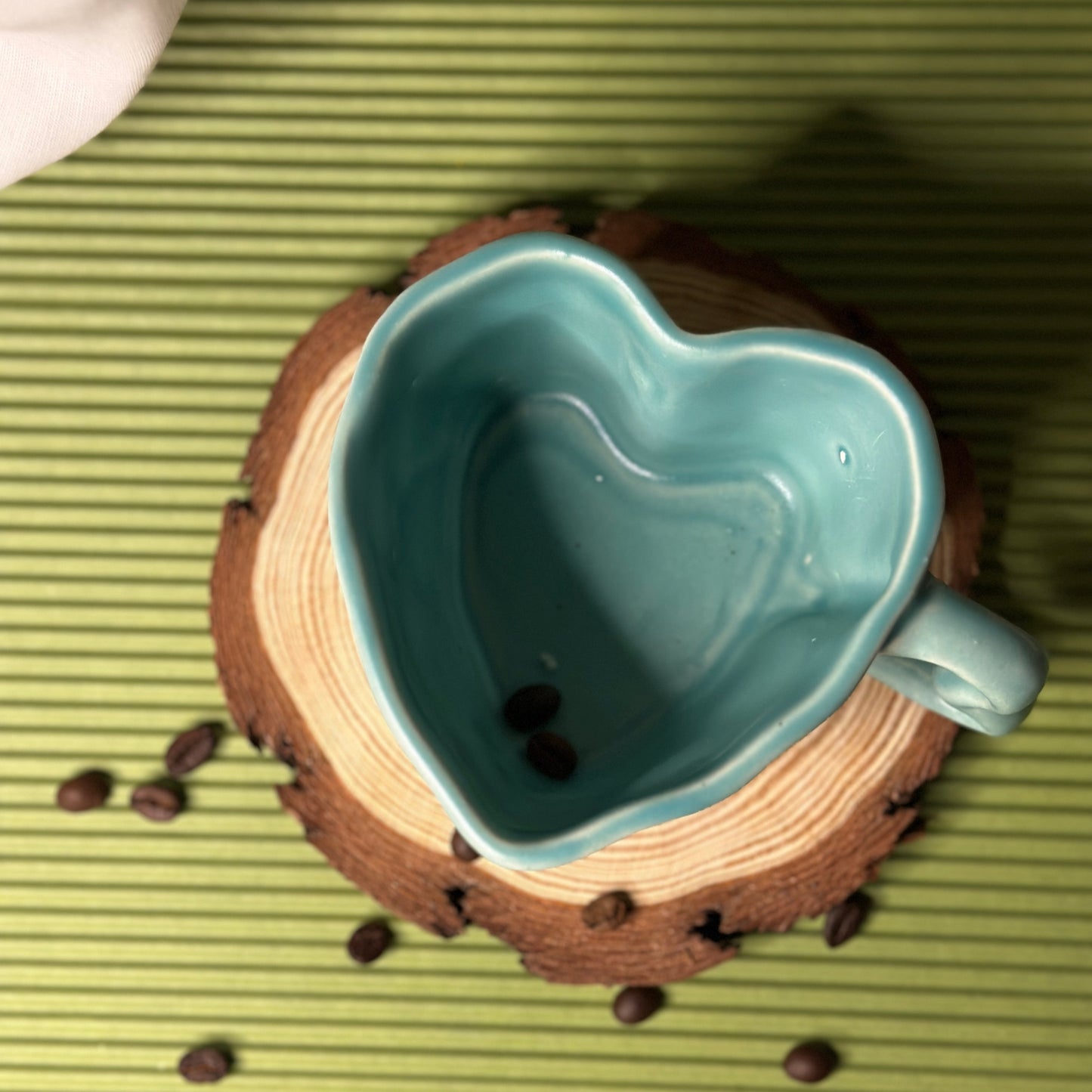 Aqua Heart Mug