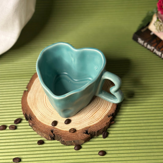 Aqua Heart Mug