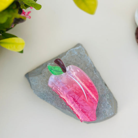 Peach Claw Clip